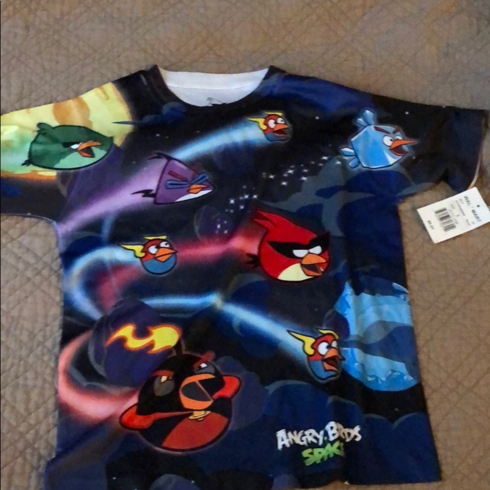 Angry birds short sleeve shirt